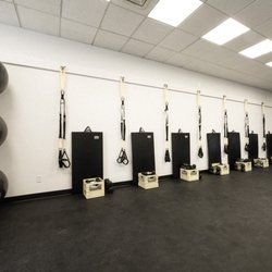 The Studio - We use the TRX, dumbbells, tubing and bodyweight in our classes.