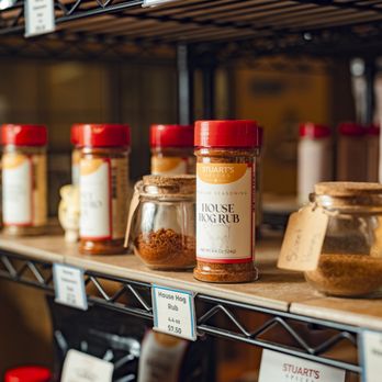 Stuart's Spices - Need a larger size than what's on the shelf? Ask if it's available! - Herbs & Spices Near Me - Rochester, New York Stuart's Spices - Need a larger size than what's on the shelf? Ask if it's available! - Herbs & Spices Near Me - Rochester, New York