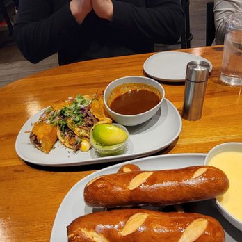 Urban Kitchen Restaurant - Birria Steak Tacos and breadstick with cheese - Southern Near Me - Crest Hills, Illinois Urban Kitchen Restaurant - Birria Steak Tacos and breadstick with cheese - Southern Near Me - Crest Hills, Illinois