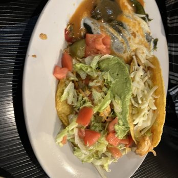 El Patio Mexican Restaurant - Part of hubby's combo plate - Mexican Near Me - Farmington, Michigan El Patio Mexican Restaurant - Part of hubby's combo plate - Mexican Near Me - Farmington, Michigan