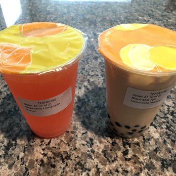 J M Global - Strawberry Lemonade and Black Milk Tea - Coffee & Tea Near Me - Chantilly, Virginia