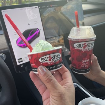 Bruster's Real Ice Cream - Pistachio & coffee Oreo milkshake - Desserts Near Me - Glendale, Arizona