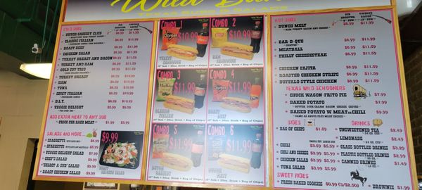 Menu photo 3 Wild Bunch Sub Shop Fort Worth, TX Menu photo 3 Wild Bunch Sub Shop Fort Worth, TX