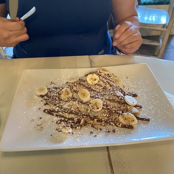 Birdie Bistro - Nutella , banana & nuts Create Your Own Sweet Crepe - Coffee & Tea Near Me - McAllen, Texas Birdie Bistro - Nutella , banana & nuts Create Your Own Sweet Crepe - Coffee & Tea Near Me - McAllen, Texas