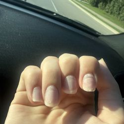 Diva Nails - My nails right after i left. took them an hour for it to end up like this.