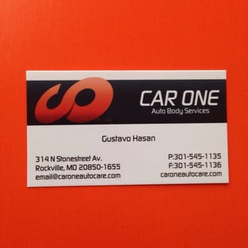 Car One Auto Body - Car One Auto Body Services. Gustavo is absolutely great! Super friendly and honest! - Body Shops Near Me - Rockville, Maryland