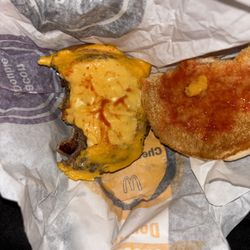 McDonald's - Not plain you see the ketchup I also taste mustard