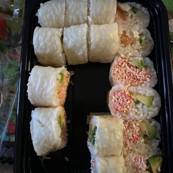 Asahi Japenese Steakhouse - a tray of sushi rolls - Japanese Near Me - Delaware, Ohio