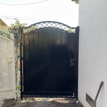 LANGO Welding - A brand new side gate to replace the old decrepit wooden gate! - Metal Fabricators Near Me