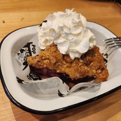 Pop Pie - Apple blueberry yuzu pie (10 out of 10) warmed and added whip