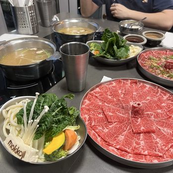 Mokkoji Shabu Shabu - Miso broth and vegetable and meat platters - Japanese Near Me - Milpitas, California Mokkoji Shabu Shabu - Miso broth and vegetable and meat platters - Japanese Near Me - Milpitas, California