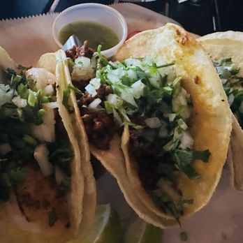 Los Osorio Mexican Restaurant - Osorio Tacos - shrimp on the sides and chorizo in the middle - Mexican Near Me - Pottstown, Pennsylvania Los Osorio Mexican Restaurant - Osorio Tacos - shrimp on the sides and chorizo in the middle - Mexican Near Me - Pottstown, Pennsylvania