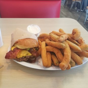 R Burgers - Ton of Zucchini!! - Burgers Near Me - Riverside, California