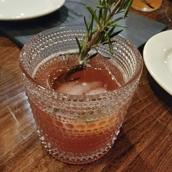 Cork and Rye - Mr. Cowboy. Tequila, cranberry, rosemary.....etc. - Gastropubs Near Me - Warwick, Rhode Island