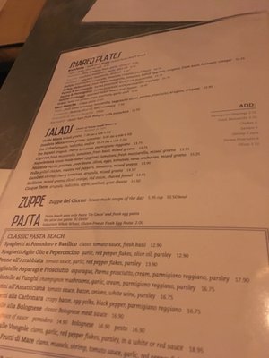 Menu photo 4 Pasta Beach Newport, RI