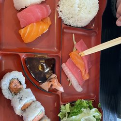 California Roll & Sushi - Lunch Special you pick 3 items (my husband picked all sushi )