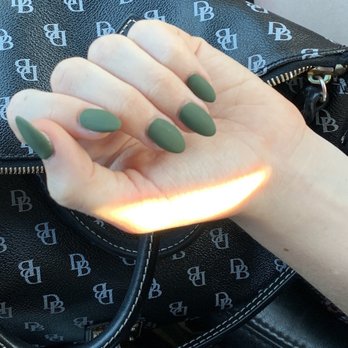 Sky Nails - Olive green matte #210 - Nail Salons Near Me - San Bruno, California Sky Nails - Olive green matte #210 - Nail Salons Near Me - San Bruno, California