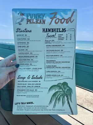 Menu photo 2 Funky Pelican Flagler Beach, FL