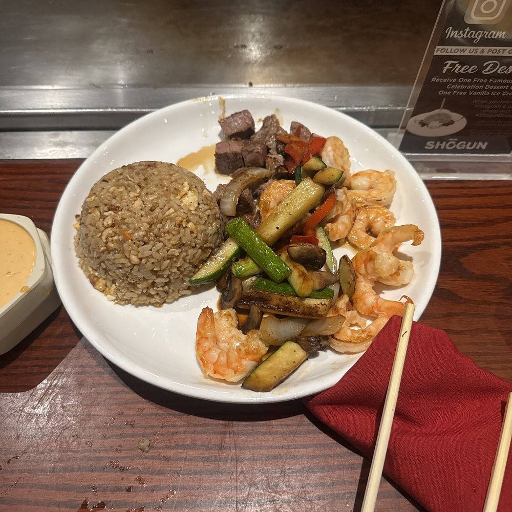 Filet mignon and shrimp Filet mignon and shrimp