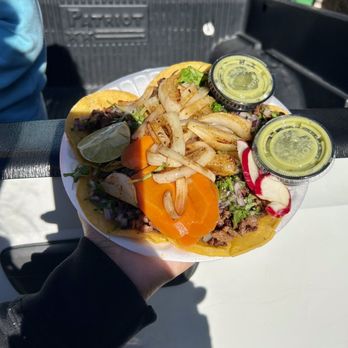 Tacos Los Charros - Asada Tacos with grilled onions - Food Trucks Near Me - Reno, Nevada Tacos Los Charros - Asada Tacos with grilled onions - Food Trucks Near Me - Reno, Nevada