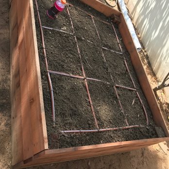 Drip Drought Tolerant Solutions - Grid Pattern drip system for vegetable garden. - Irrigation Near Me - Rancho Cucamonga, California