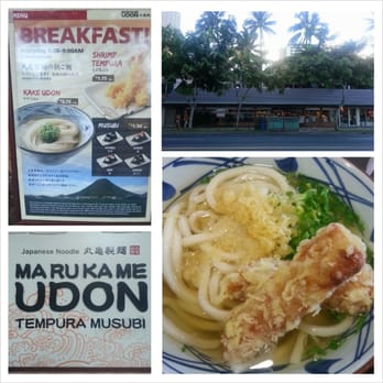 Marugame Udon - Udon fo' breakfast! - Japanese Near Me - Honolulu, Hawaii