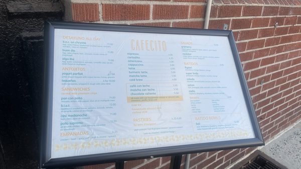 Menu photo 3 Cafecito New York, NY