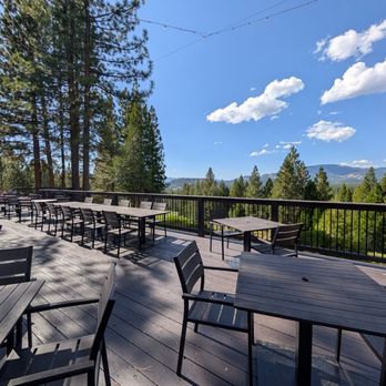 Nakoma Resort - Deck outside of Fifty44 - Resorts Near Me - Clio, California