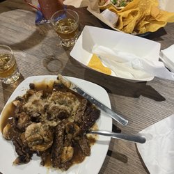 The Tavern On 74 - Chopped steak with mashed potatos and mushrooms