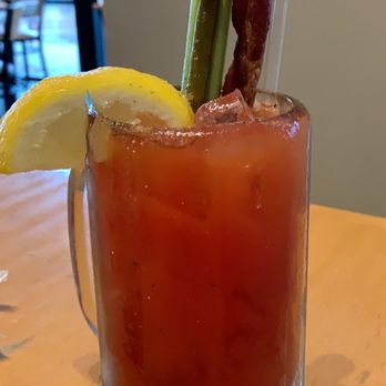Rivers Edge Cafe - Bacon Bloody Mary - American Near Me - Sacramento, California Rivers Edge Cafe - Bacon Bloody Mary - American Near Me - Sacramento, California