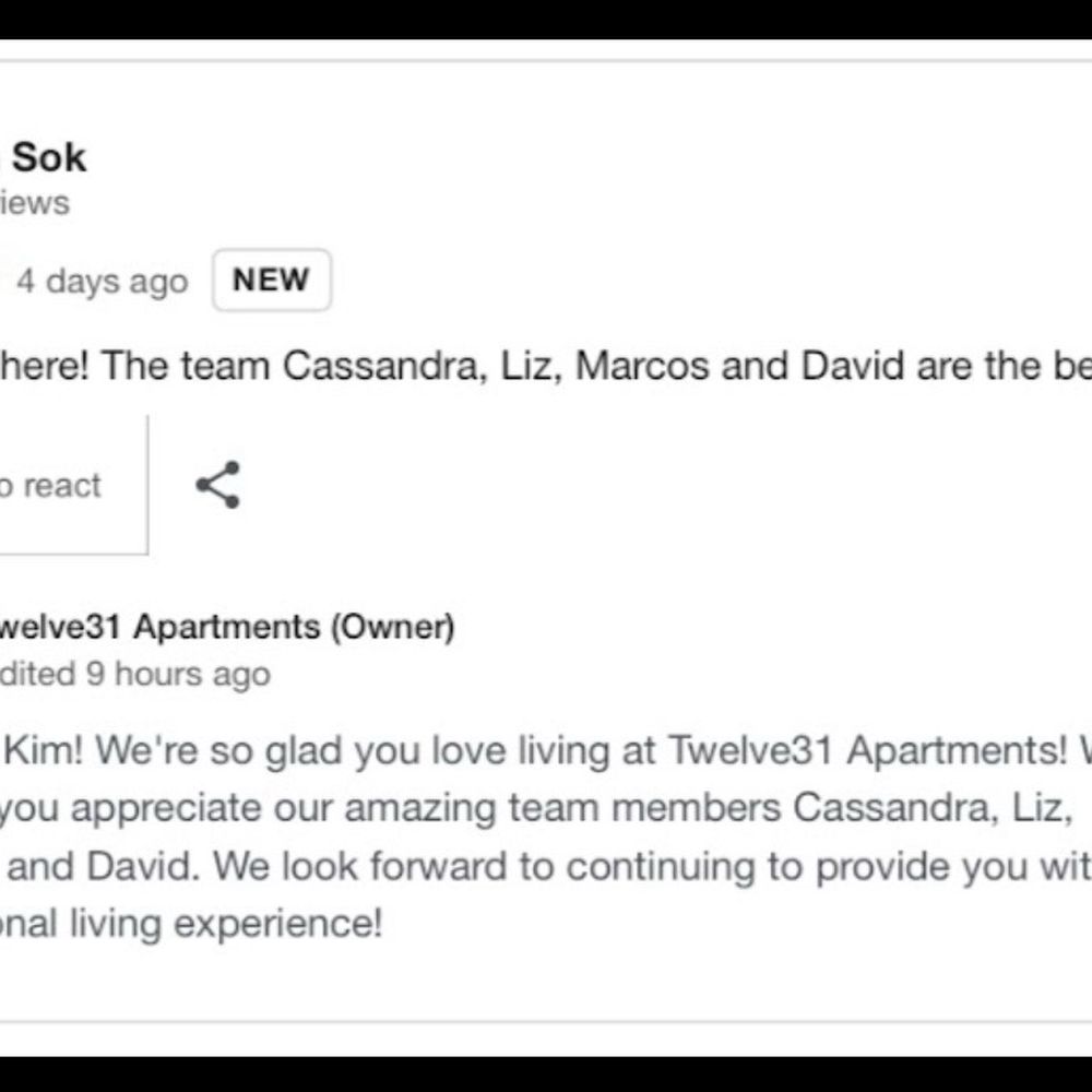 Twelve31 - Review from a Kim Sok timed right after my 1 star review saying they incentivize reviews - Apartments Near Me - West Covina, California Twelve31 - Review from a Kim Sok timed right after my 1 star review saying they incentivize reviews - Apartments Near Me - West Covina, California