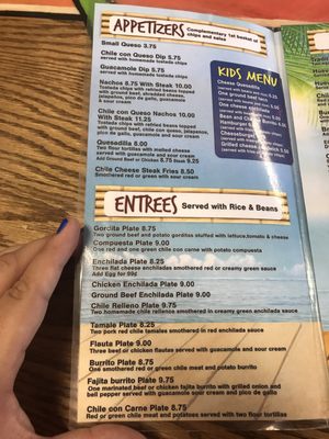 Menu photo 4 Chachi's Mexican Restaurant Las Cruces, NM