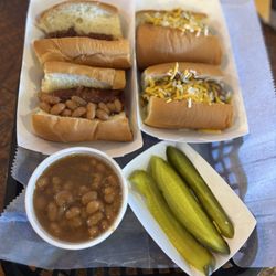 Dirty Dogz - O'Fallon - My friend and I split a bacon wrapped dog and a chili dog!