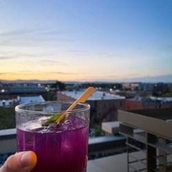 Sunset Lounge - Stir it up (post-mixing) plus the sunset view