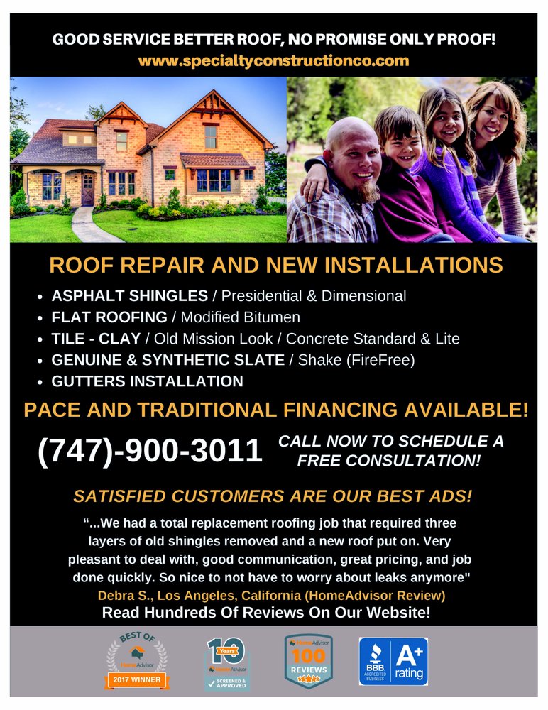 Slide of Specialty Construction