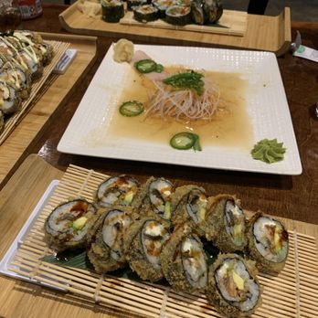 Thai Lotus Jupiter - Top is Spider Spider roll then jalapeño hamachi starter and bottom is Tempura Tokyo - Sushi Bars Near Me - Jupiter, Florida Thai Lotus Jupiter - Top is Spider Spider roll then jalapeño hamachi starter and bottom is Tempura Tokyo - Sushi Bars Near Me - Jupiter, Florida