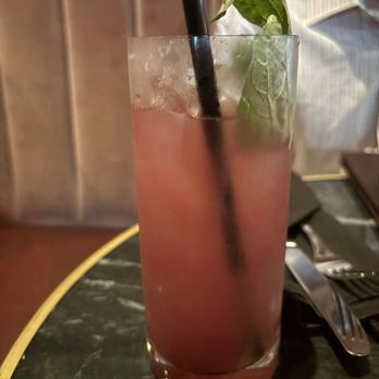 1933 Lounge - Sparkling sapphire MOCKTAIL - Cocktail Bars Near Me - Carmel, Indiana