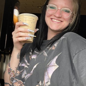 Black Rock Coffee Bar - Here is Sydney at drive-thru window holding my caramel blondie - Coffee & Tea Near Me - Hurst, Texas Black Rock Coffee Bar - Here is Sydney at drive-thru window holding my caramel blondie - Coffee & Tea Near Me - Hurst, Texas