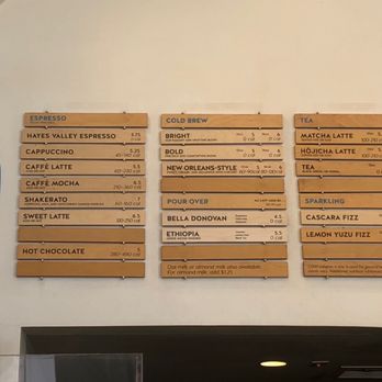 Blue Bottle Coffee - Pasadena - Menu (1/30/22) - Coffee & Tea Near Me - Pasadena, California