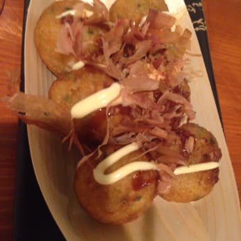 Hajime - Blurry takoyaki that need more sauce. Camera handler was too hungry LOL - Ramen Near Me - Atlanta, Georgia
