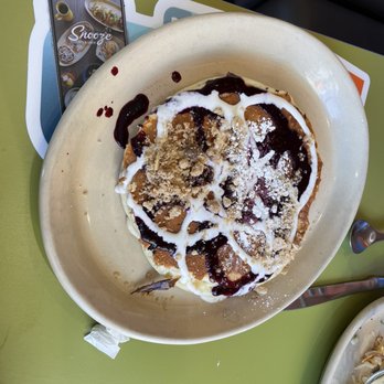 Snooze, an A.M. Eatery - Blueberry Danish Pancakes - Breakfast & Brunch Near Me - Centennial, Colorado
