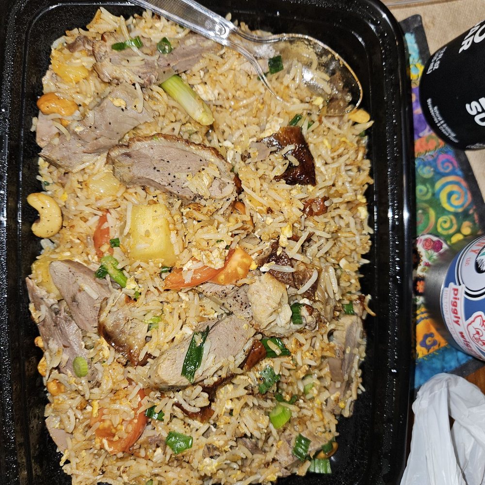 Sala Thai - Pineapple fried rice with duck. - Thai Near Me - Richmond, California Sala Thai - Pineapple fried rice with duck. - Thai Near Me - Richmond, California