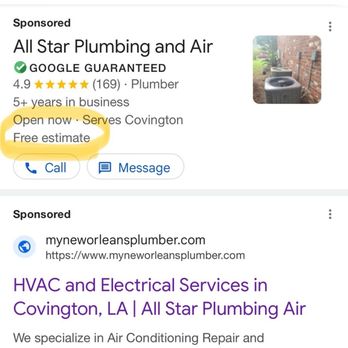 All Star Plumbing and Air - False advertising - Plumbing Near Me - Covington, Louisiana All Star Plumbing and Air - False advertising - Plumbing Near Me - Covington, Louisiana