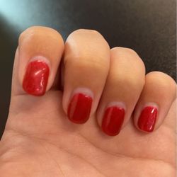 Grand Nails - The red from my gel manicure I received several weeks ago
