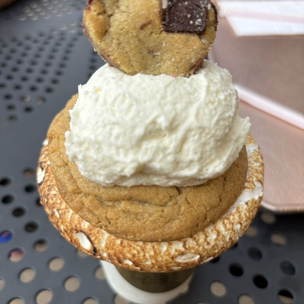 Solana Sumptuous Cookies - Hot chocolate layered with toasted marshmallow rim, chocolate chip cookie, whipped cream, heart shaped chocolate chip cookie - Bakeries Near Me - Solana Beach, California Solana Sumptuous Cookies - Hot chocolate layered with toasted marshmallow rim, chocolate chip cookie, whipped cream, heart shaped chocolate chip cookie - Bakeries Near Me - Solana Beach, California