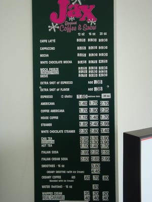 Menu photo 4 Jax Gourmet Coffee & Snow Scottsbluff, NE