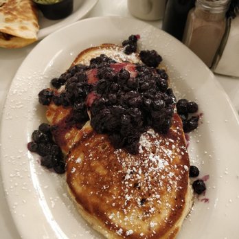 Briarpatch Restaurant - Blueberry stuffed pancakes with lemon curd - American Near Me - Winter Park, Florida