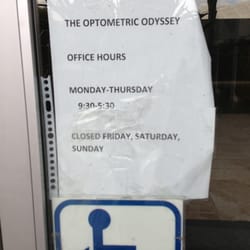 Optometric Odyssey - Their store hours