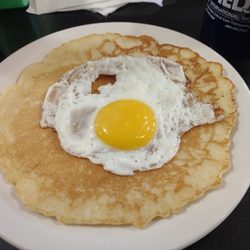 Branding Iron Cafe - Mike's breakfast.   But get it the way you enjoy. Always good.