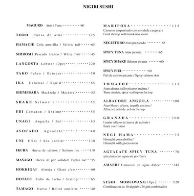 Menu photo 5 Restaurante Hanaichi Cancún, ROO Menu photo 5 Restaurante Hanaichi Cancún, ROO